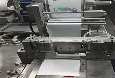 Circle film supply and cutting