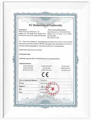 Certificate of Notification