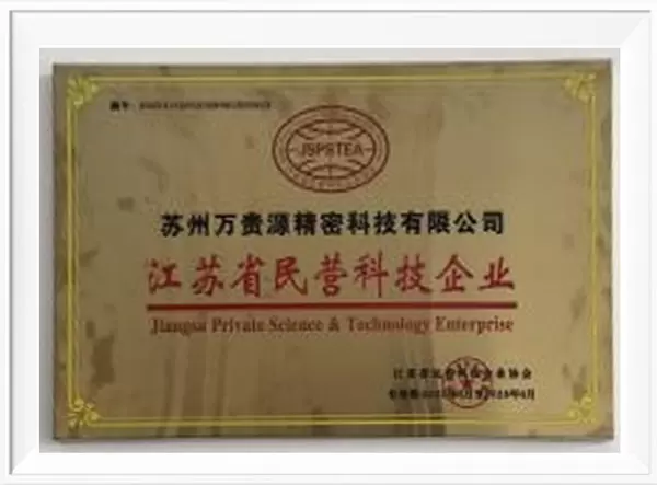 Private technology enterprises in Jiangsu Province